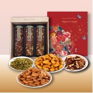 堅果禮盒M（綜合堅果320gx2罐+紅棗脆片130gx1罐）